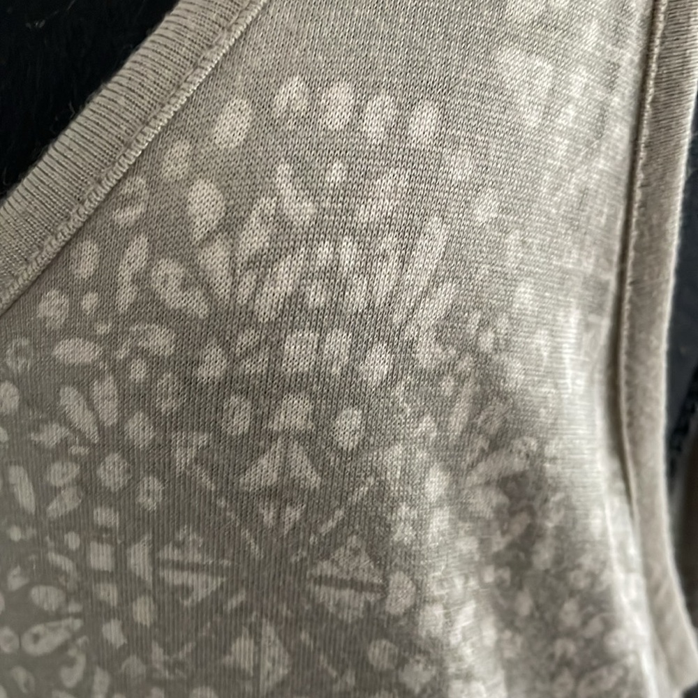 Old Navy Tank Top Dress Size L/Tall Gray White Maxi - Picture 6 of 12